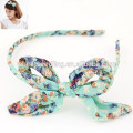 2014 new arrival ladies OL bow hair band with fabrics